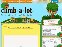 Tablet Screenshot of climbalotclubhouse.com